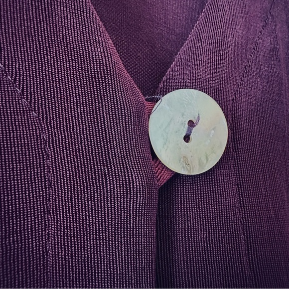 Vintage Rabbit Rabbit Rabbit Open Cardigan, 2P, Deep Purple, Y2K - Picture 3 of 12